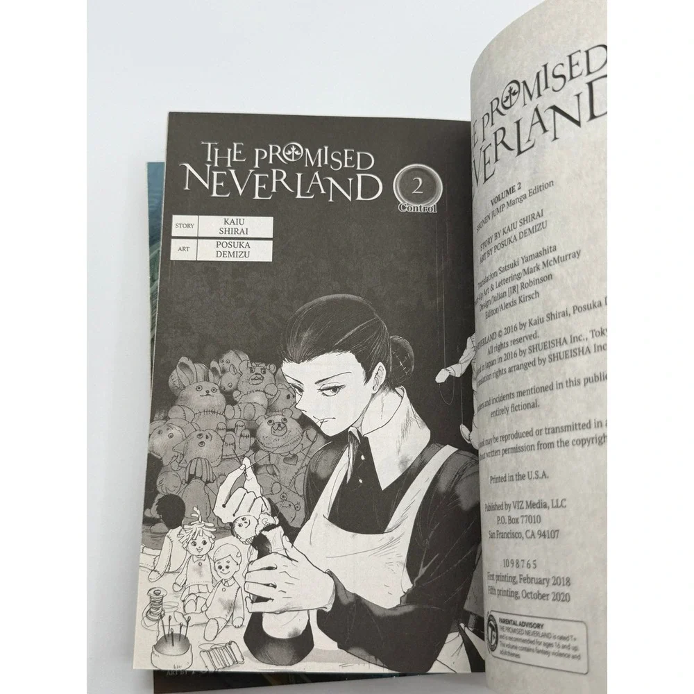 The Promised Neverland Manga Vol 1-2 Kaiu Shirai Posuka Demizu VIZ Media English - Picture 8 of 11